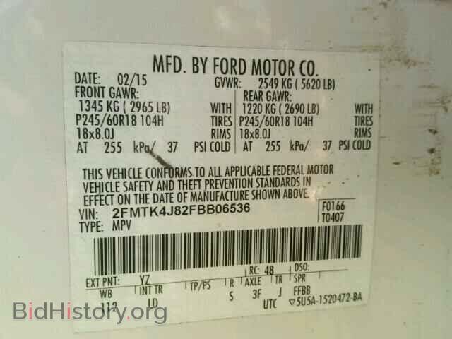 2015 FORD EDGE - VIN: 2FMTK4J82FBB06536 - Photo 10