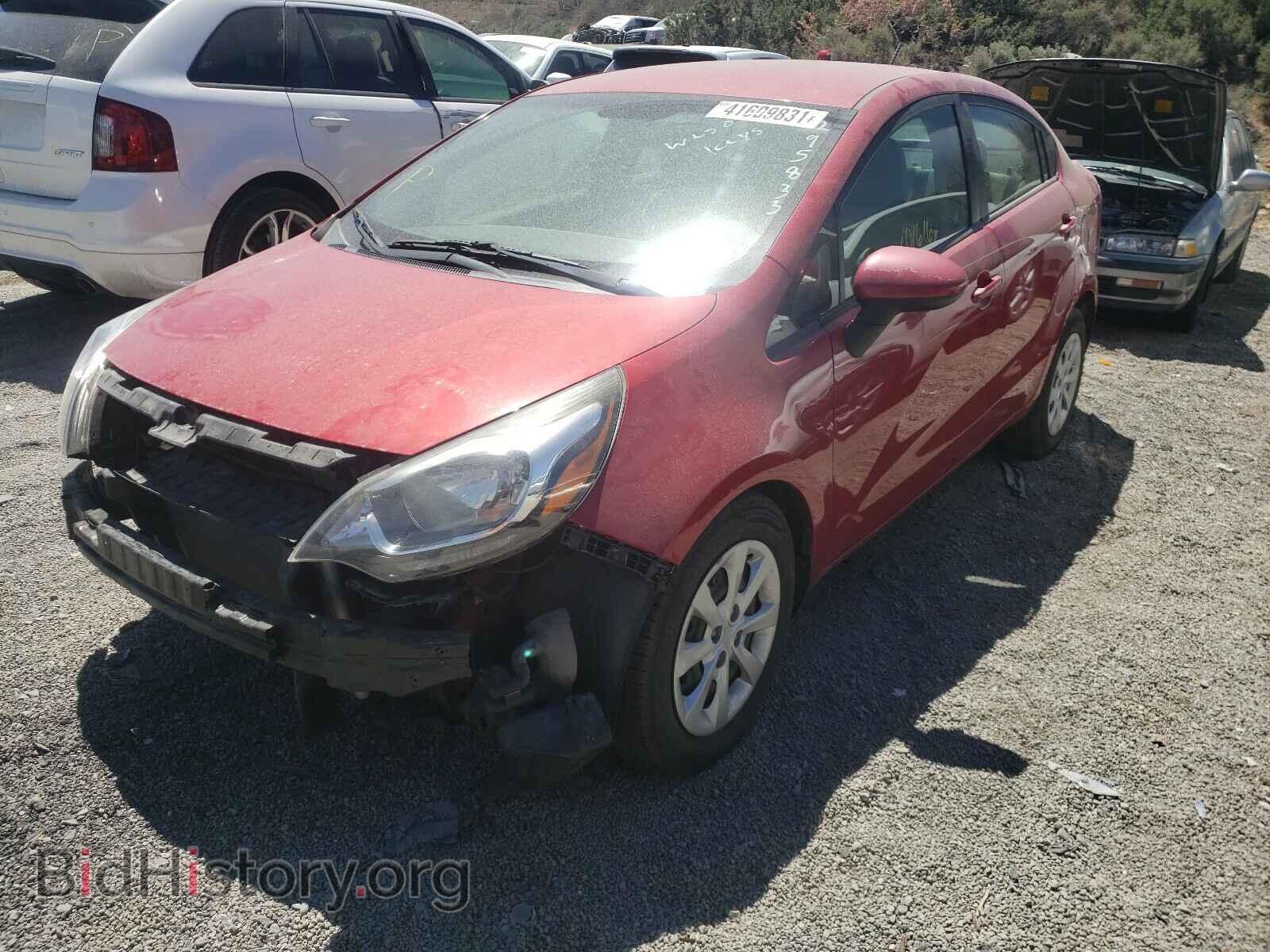 2013 KIA RIO - VIN: KNADM4A39D6295833 - Фото 2