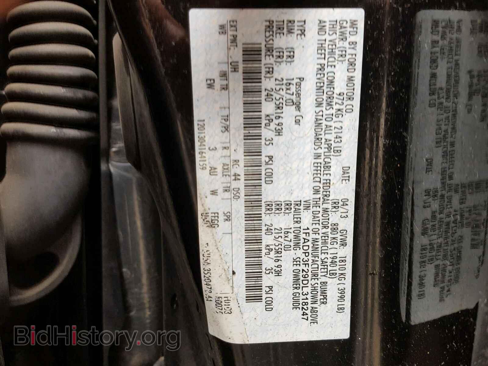 2013 FORD FOCUS - VIN: 1FADP3F29DL318247 - Photo 10