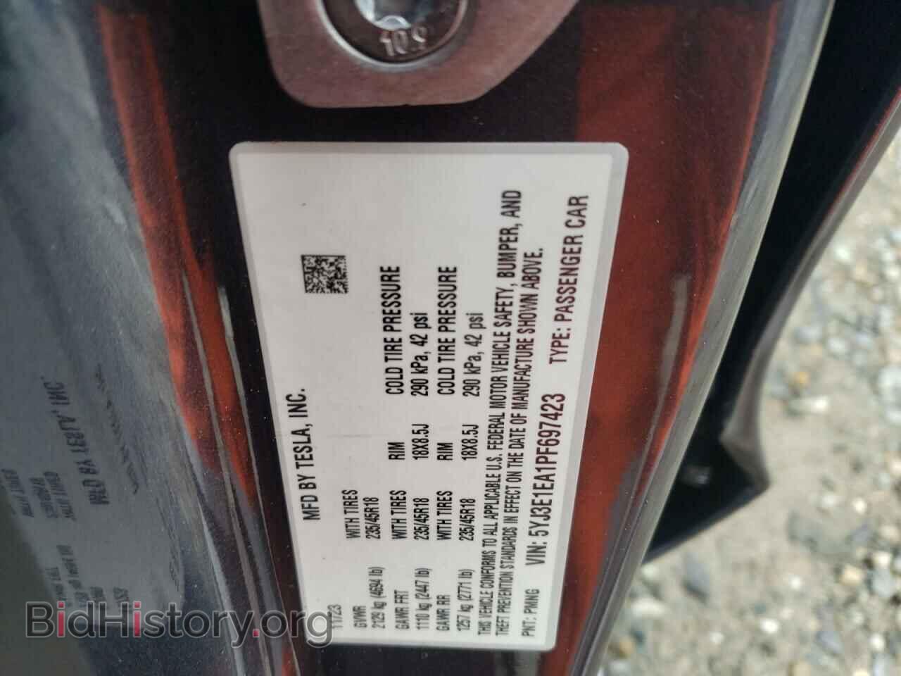 2023 TESLA MODEL 3 - VIN: 5YJ3E1EA1PF697423 - Photo 13