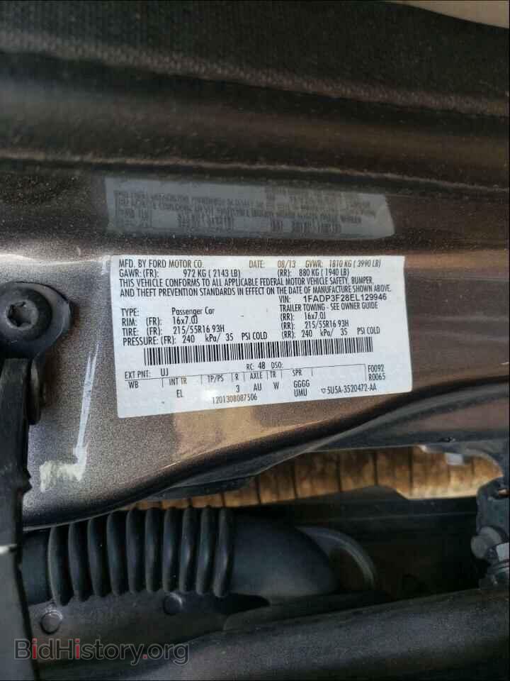 2014 FORD FOCUS - VIN: 1FADP3F28EL129946 - Фото 10