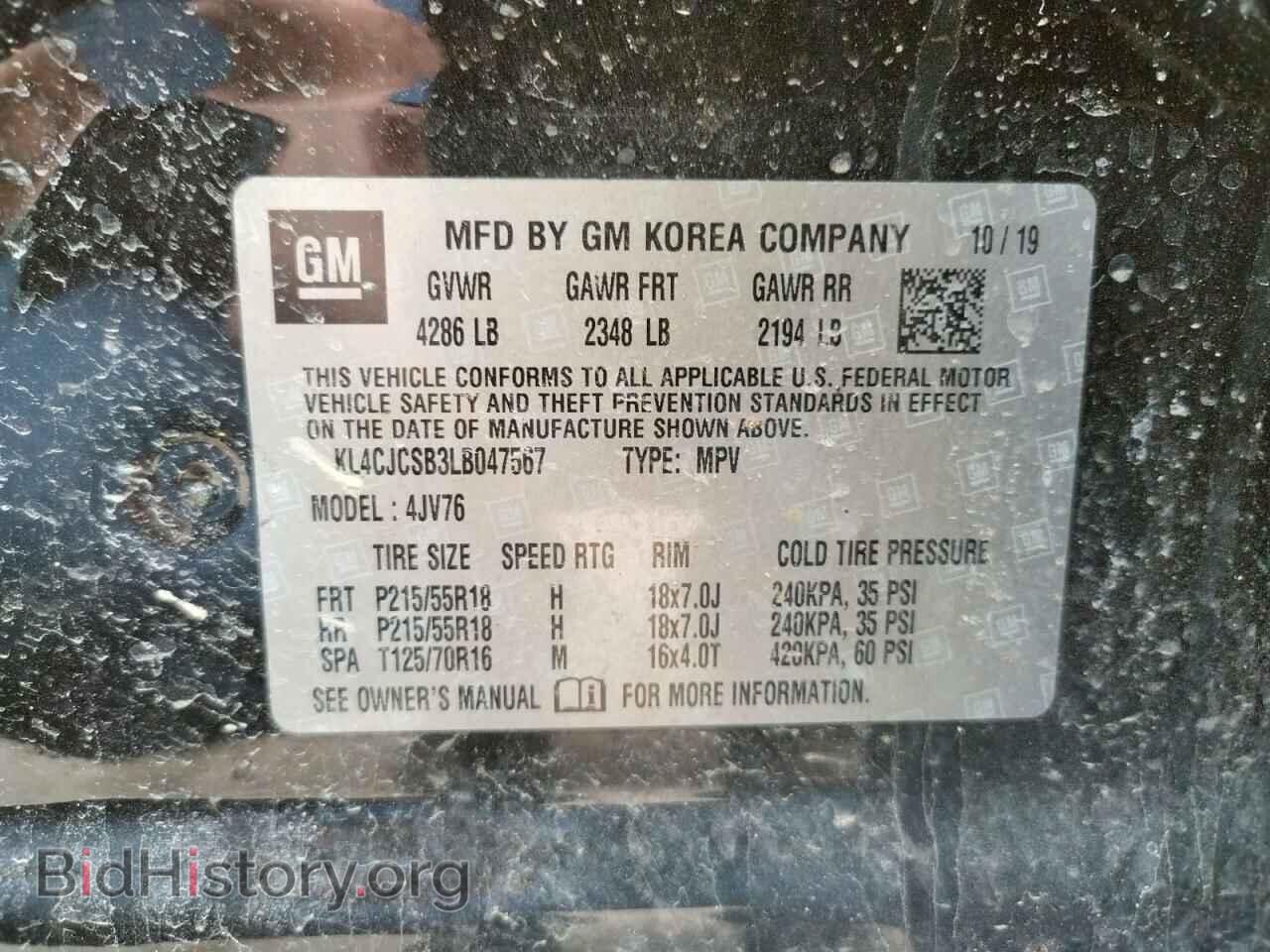 2020 BUICK ENCORE - VIN: KL4CJCSB3LB047567 - Photo 10