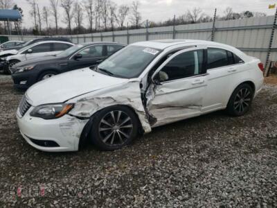 2013 Chrysler 200 200 Tourin, white — VIN 1C3CCBBG1DN715876, Copart