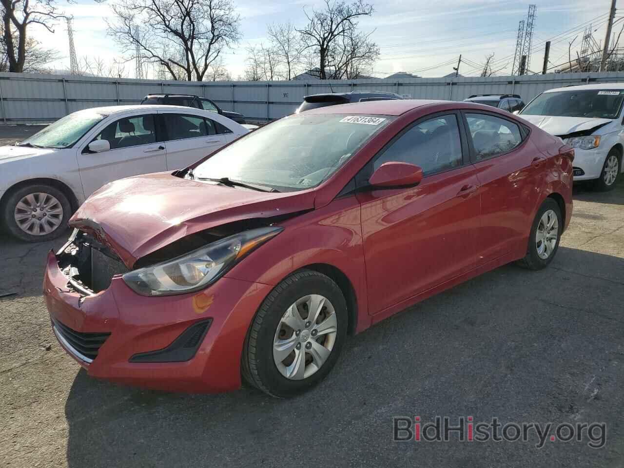 Photo KMHDH4AE5GU543256 - HYUNDAI ELANTRA 2016