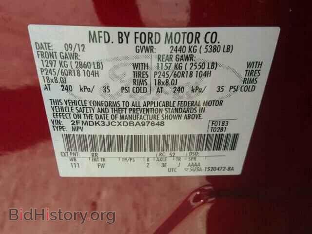 2013 FORD EDGE - VIN: 2FMDK3JCXDBA97648 - Photo 10