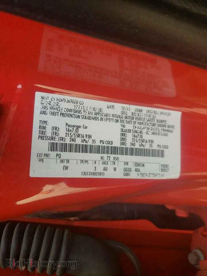 2014 FORD FOCUS - VIN: 1FADP3F2XEL186682 - Фото 10