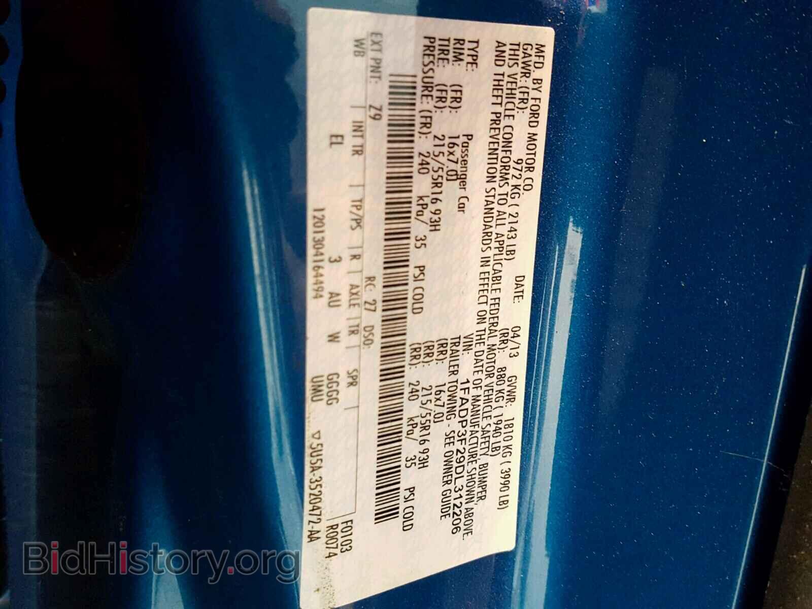 2013 FORD FOCUS - VIN: 1FADP3F29DL312206 - Photo 10