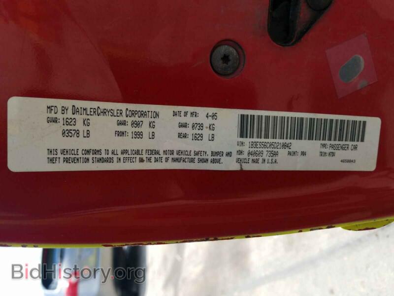 2005 Dodge NEON (VIN 1B3ES56C05D210842) — photo 10 of 10