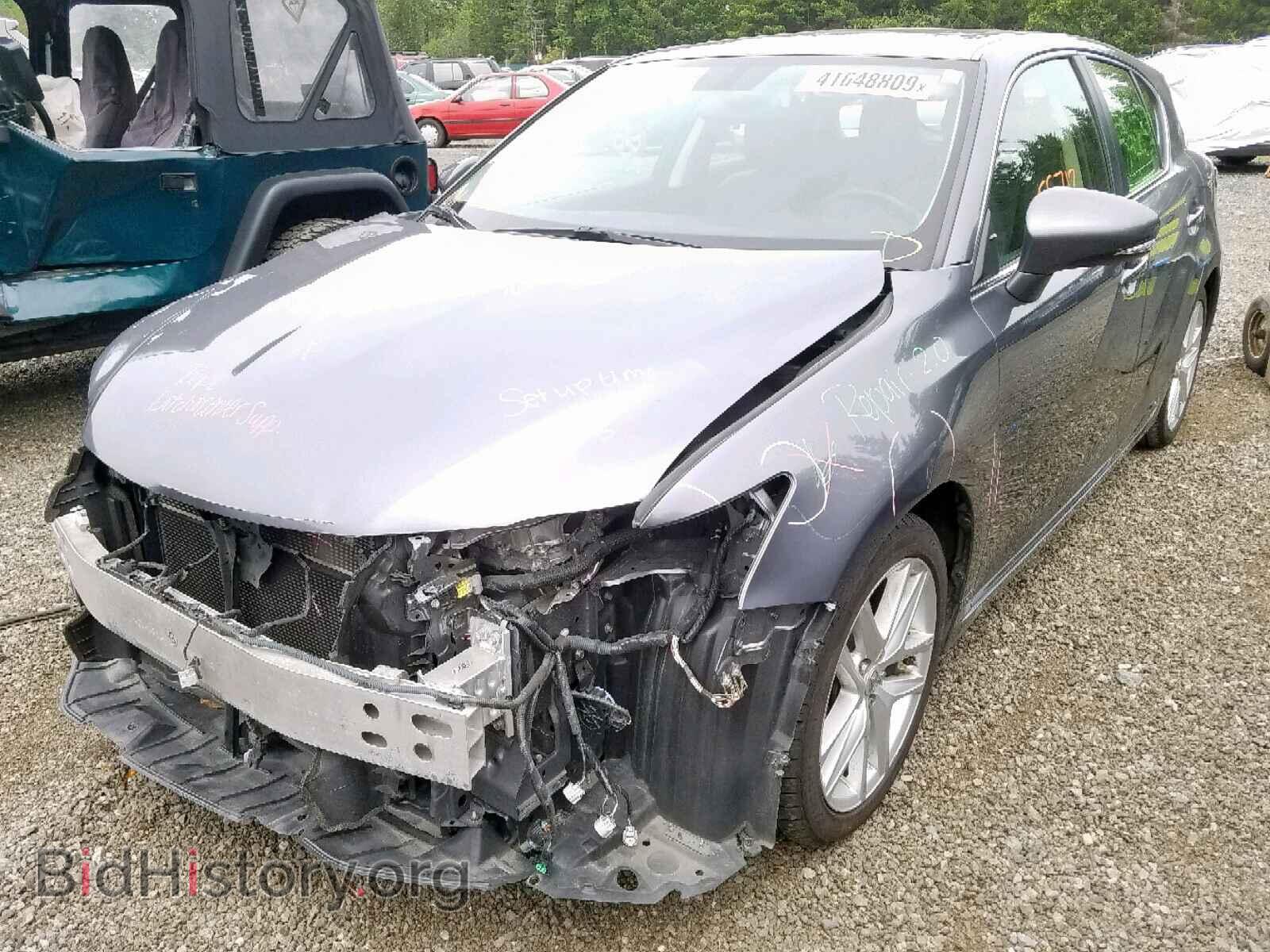 2014 LEXUS CT 200 - VIN: JTHKD5BH2E2206492 - Фото 2