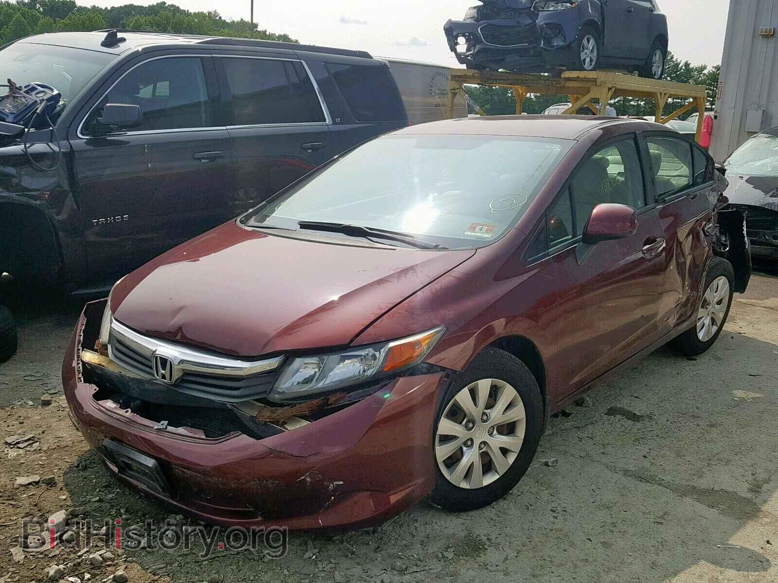 2012 HONDA CIVIC LX - VIN: 2HGFB2F54CH501509 - Фото 2