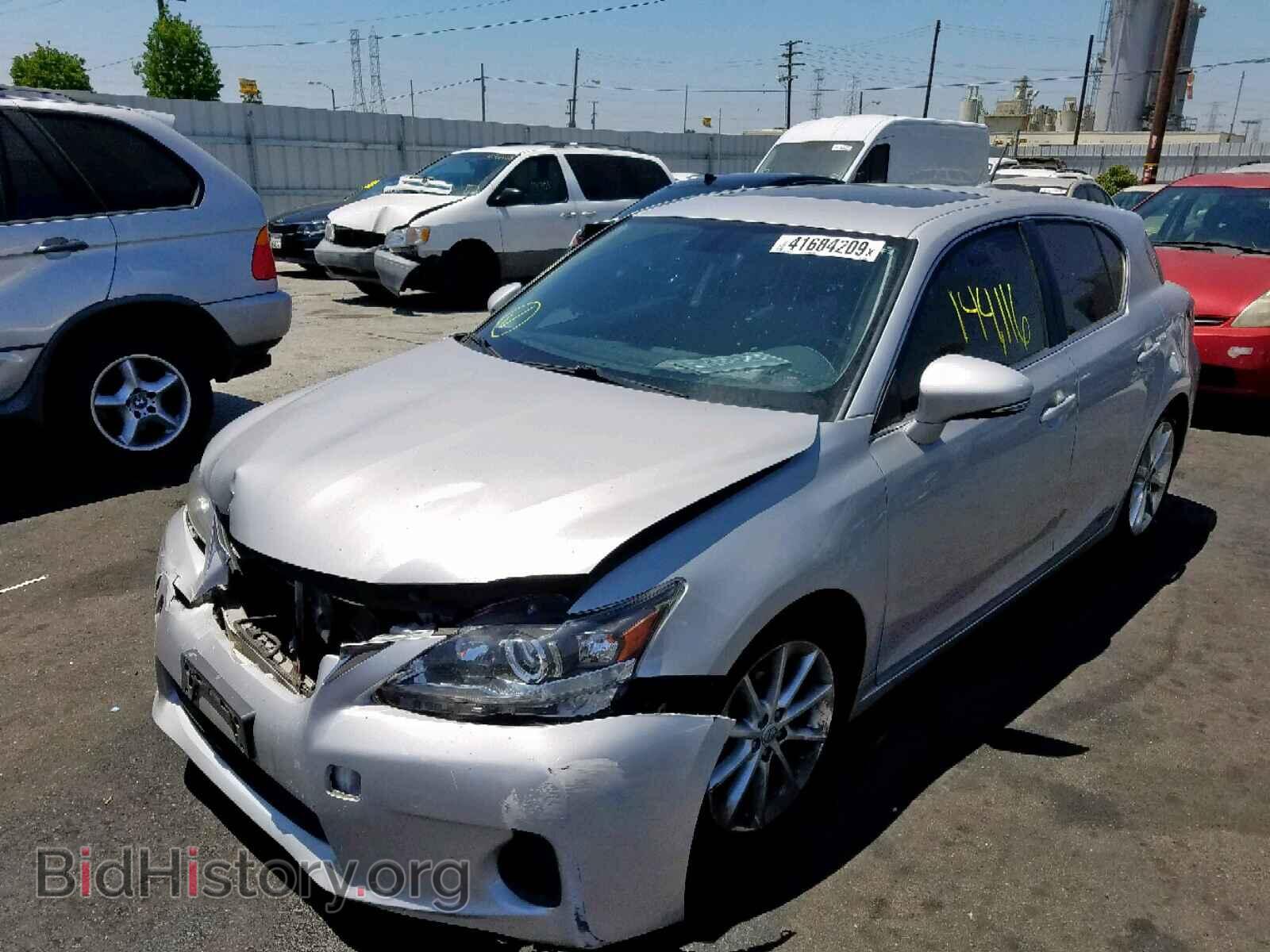 2012 LEXUS CT 200 - VIN: JTHKD5BH9C2073422 - Фото 2