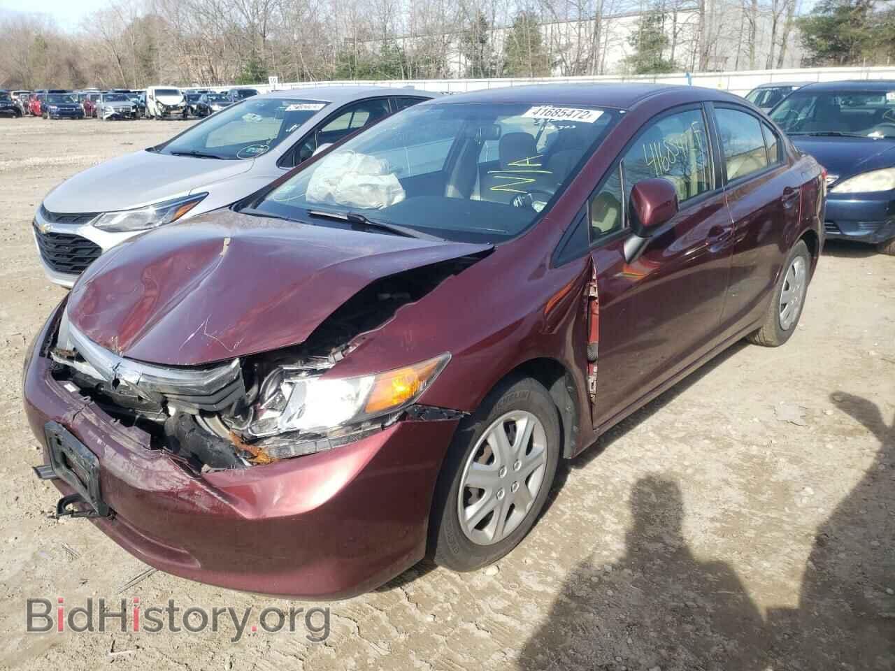 2012 HONDA CIVIC - VIN: 2HGFB2F5XCH559639 - Фото 2