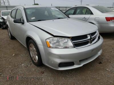 2012 Dodge AVENGER, silver — VIN 1C3CDZAB6CN204674, Copart