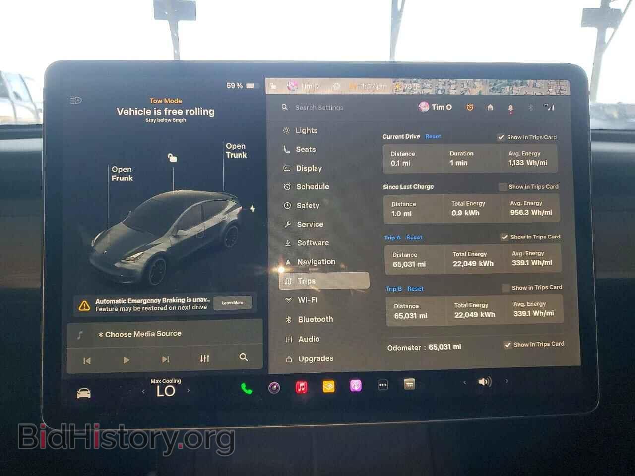 2022 TESLA MODEL Y - VIN: 7SAYGDEF9NF341735 - Фото 9