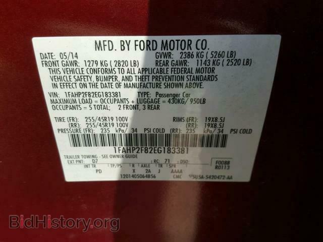 2014 FORD TAURUS - VIN: 1FAHP2F82EG183381 - Photo 10