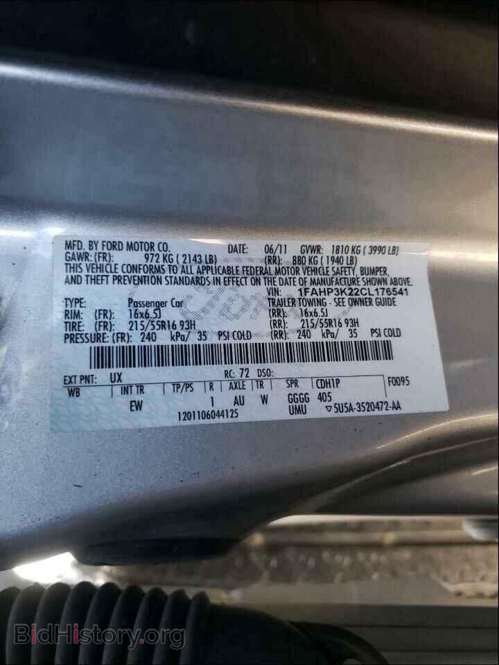 2012 FORD FOCUS - VIN: 1FAHP3K22CL176541 - Photo 10