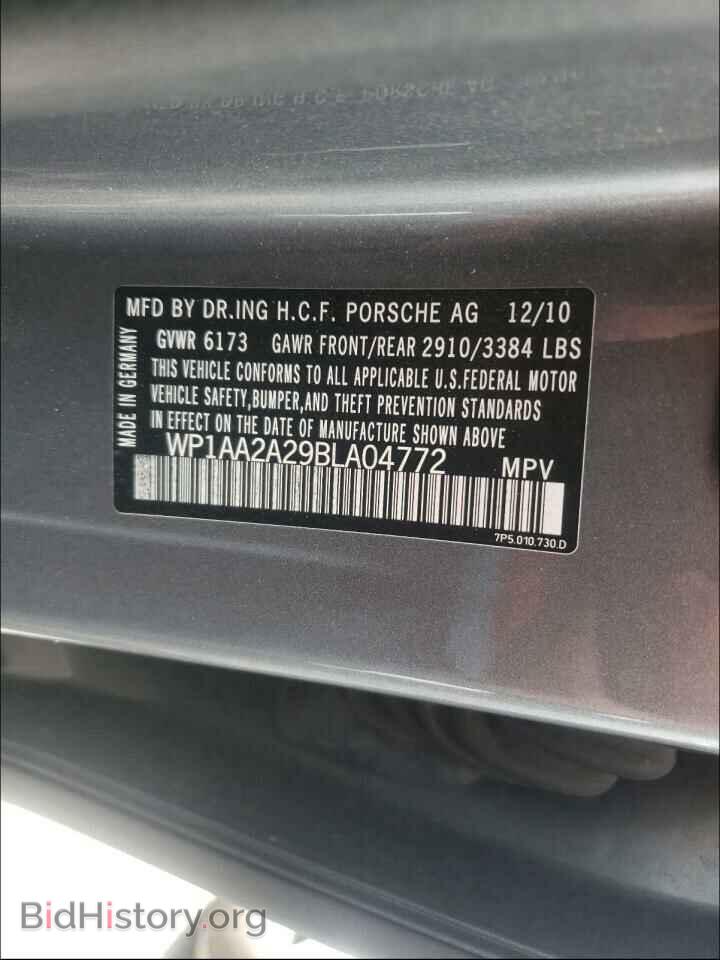 2011 PORSCHE CAYENNE - VIN: WP1AA2A29BLA04772 - Photo 10
