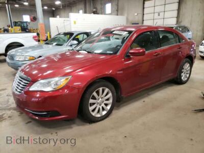 2013 Chrysler 200 200 Tourin, red — VIN 1C3CCBBB2DN754657, Copart