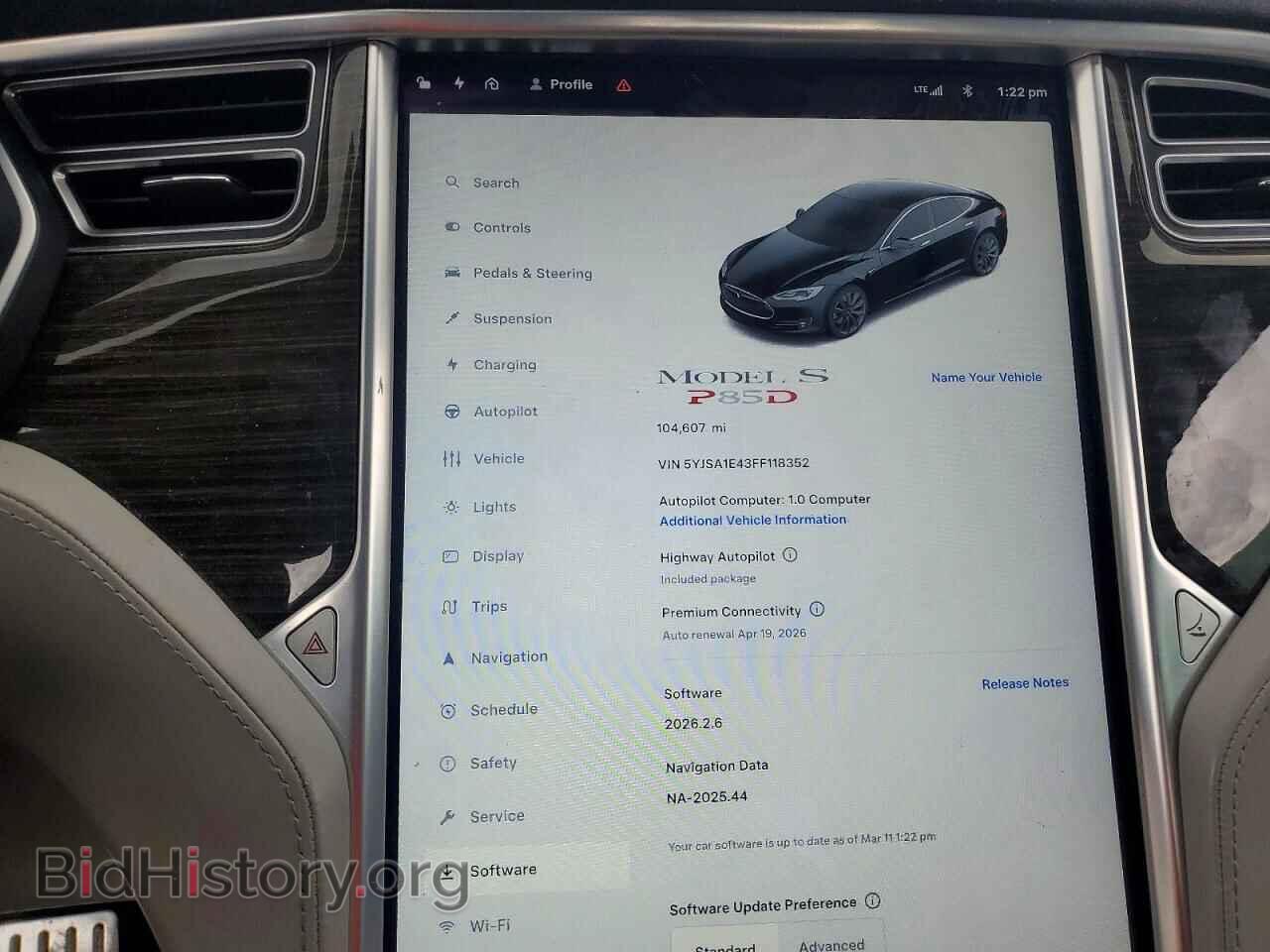 2015 TESLA MODEL S - VIN: 5YJSA1E43FF118352 - Photo 9