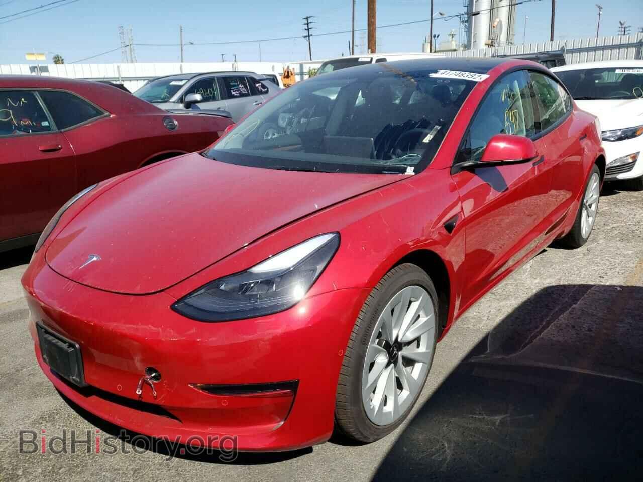 2022 TESLA MODEL 3 - VIN: 5YJ3E1EA1NF145529 - Фото 2