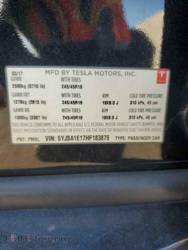 2017 TESLA MODEL S - VIN: 5YJSA1E17HF183875 - Photo 16