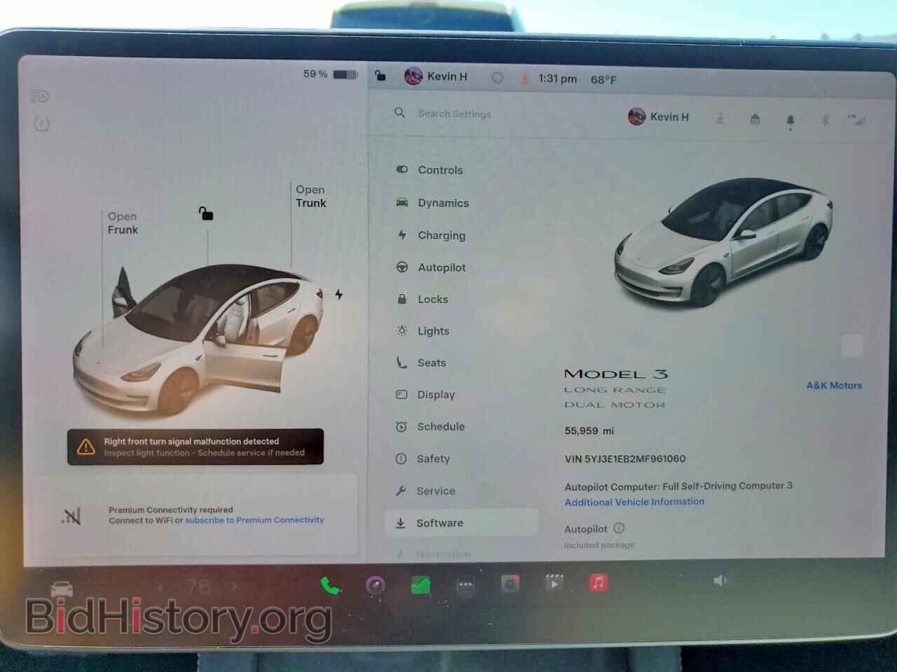 2021 TESLA MODEL 3 - VIN: 5YJ3E1EB2MF961060 - Photo 9
