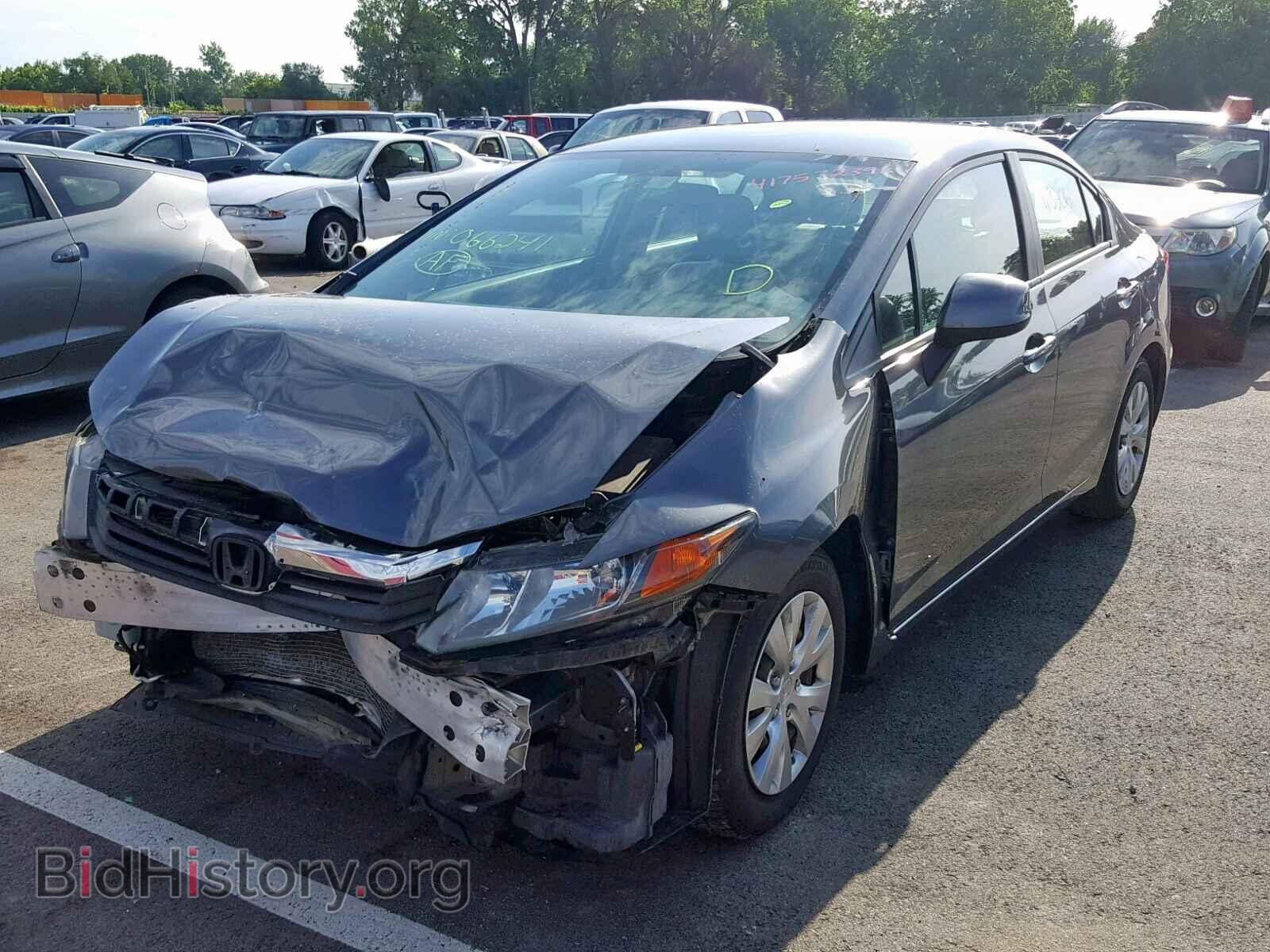 2012 HONDA CIVIC LX - VIN: 19XFB2F50CE066241 - Фото 2