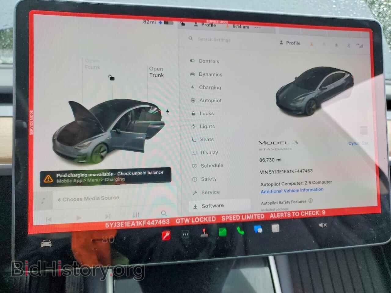 2019 TESLA MODEL 3 - VIN: 5YJ3E1EA1KF447463 - Photo 9