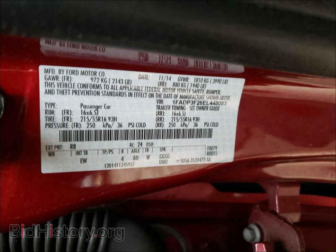 2014 FORD FOCUS - VIN: 1FADP3F26EL448083 - Photo 10