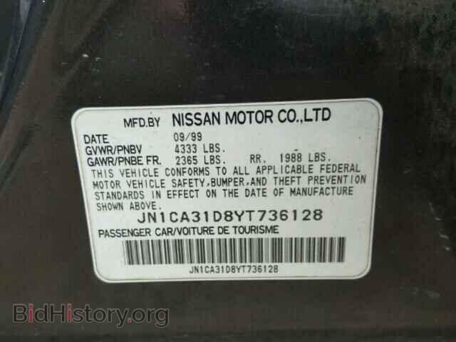 2000 NISSAN MAXIMA - VIN: JN1CA31D8YT736128 - Фото 10