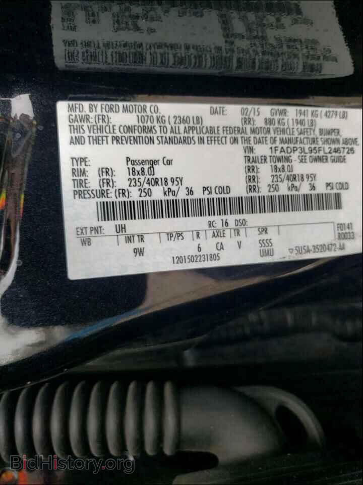 2015 FORD FOCUS - VIN: 1FADP3L95FL246726 - Фото 10