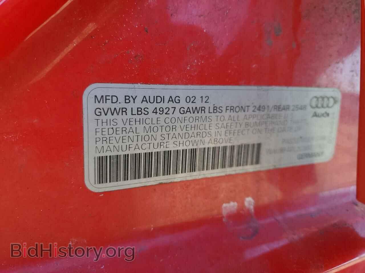 2012 AUDI A4 - VIN: WAUBFAFL2CN021161 - Фото 12