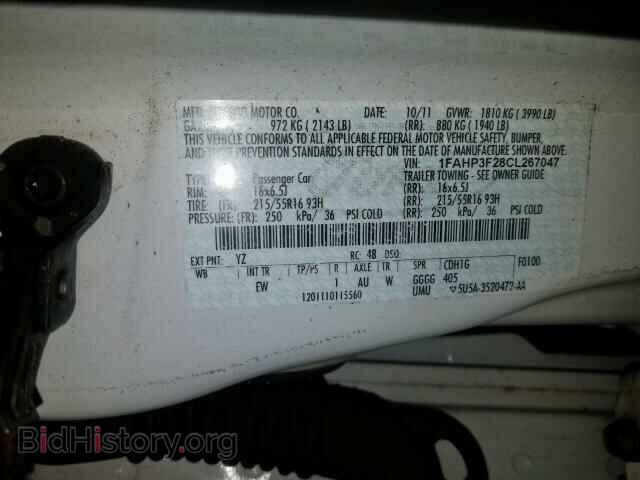 2012 FORD FOCUS - VIN: 1FAHP3F28CL267047 - Фото 10