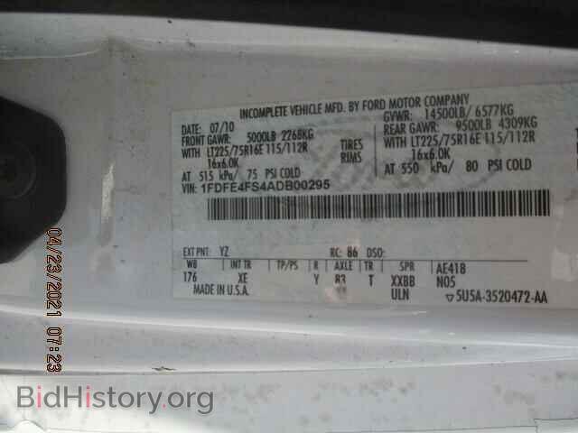 2010 FORD ECONOLINE - VIN: 1FDFE4FS4ADB00295 - Photo 10