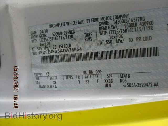 2010 FORD ECONOLINE - VIN: 1FDFE4FS5ADA78954 - Photo 10