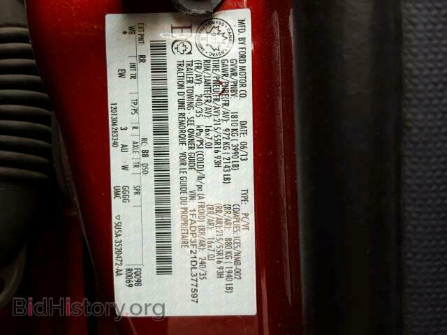 2013 FORD FOCUS - VIN: 1FADP3F21DL377597 - Фото 10