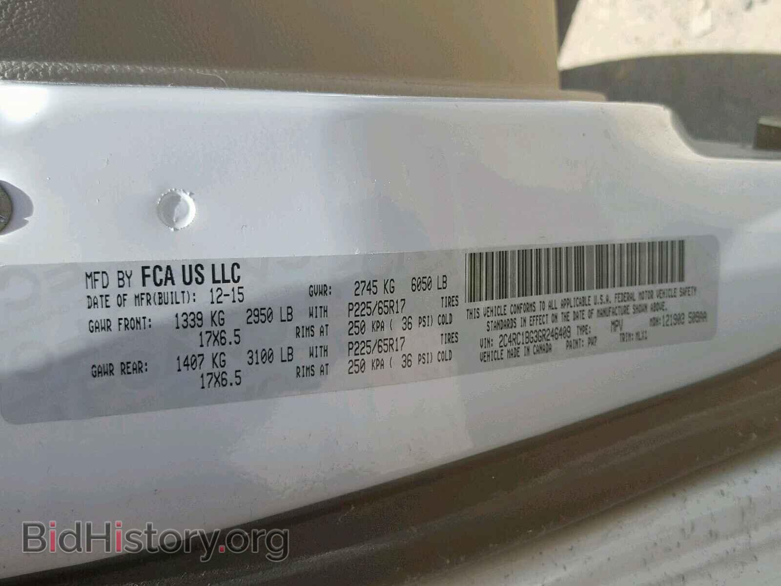 2016 CHRYSLER TOWN & COU - VIN: 2C4RC1BG3GR246409 - Photo 10