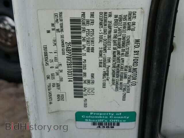2011 FORD CROWN VIC - VIN: 2FABP7BV2BX103114 - Фото 10