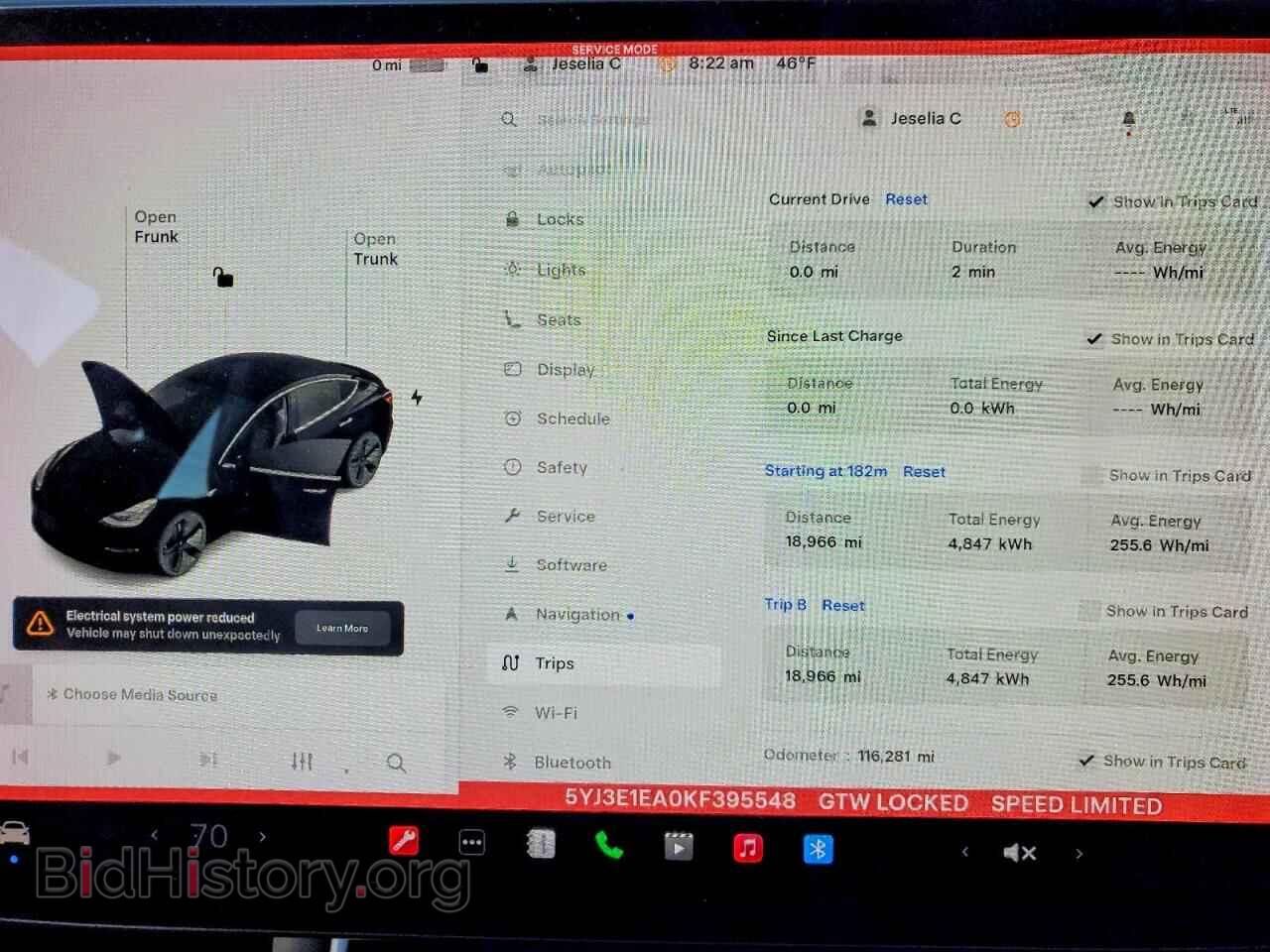 2019 TESLA MODEL 3 - VIN: 5YJ3E1EA0KF395548 - Фото 9