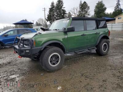 2023 Ford BRONCO Base, зеленый — VIN 1FMEE5BP4PLB64175, Copart