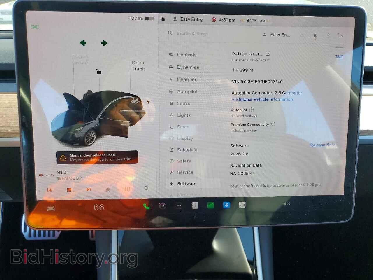 2018 TESLA MODEL 3 - VIN: 5YJ3E1EA3JF053140 - Photo 9