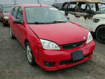 2007 Ford FOCUS Focus ZX5, красный — VIN 1FAHP37N47W285350, Copart