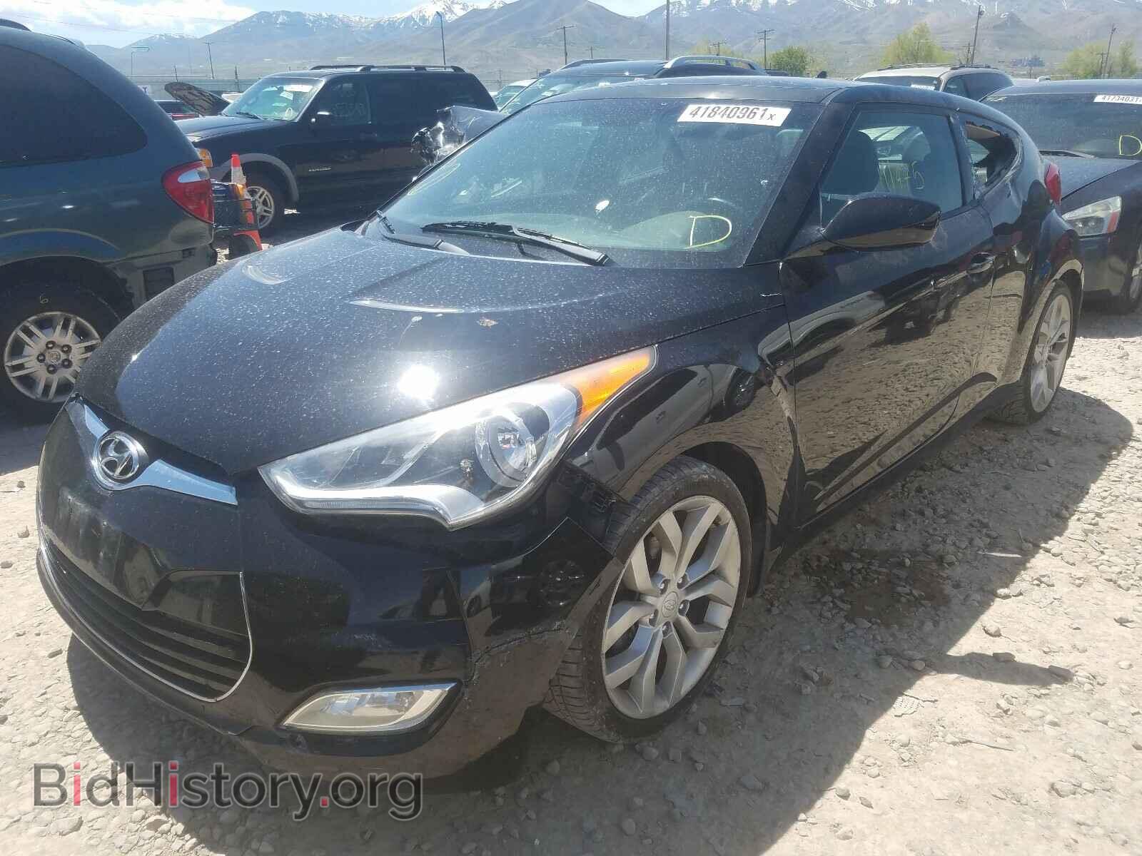 2013 HYUNDAI VELOSTER - VIN: KMHTC6AD3DU140465 - Фото 2