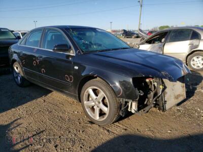 2007 Audi A4 A4 3.2 QUA, черный — VIN WAUDH78E37A210130, Copart
