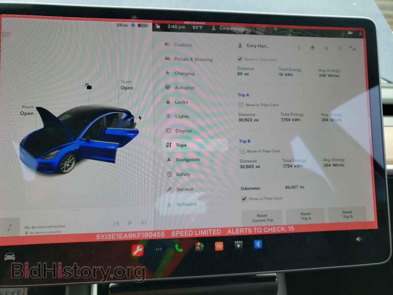2019 TESLA MODEL 3 - VIN: 5YJ3E1EA9KF190455 - Photo 9