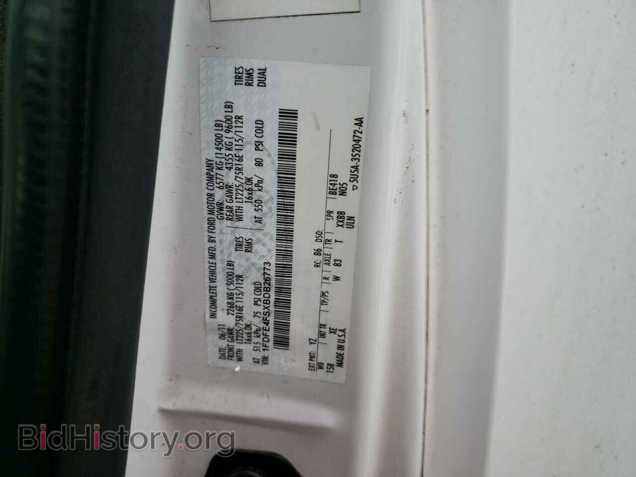 2011 FORD ECONOLINE - VIN: 1FDFE4FSXBDB26773 - Photo 13