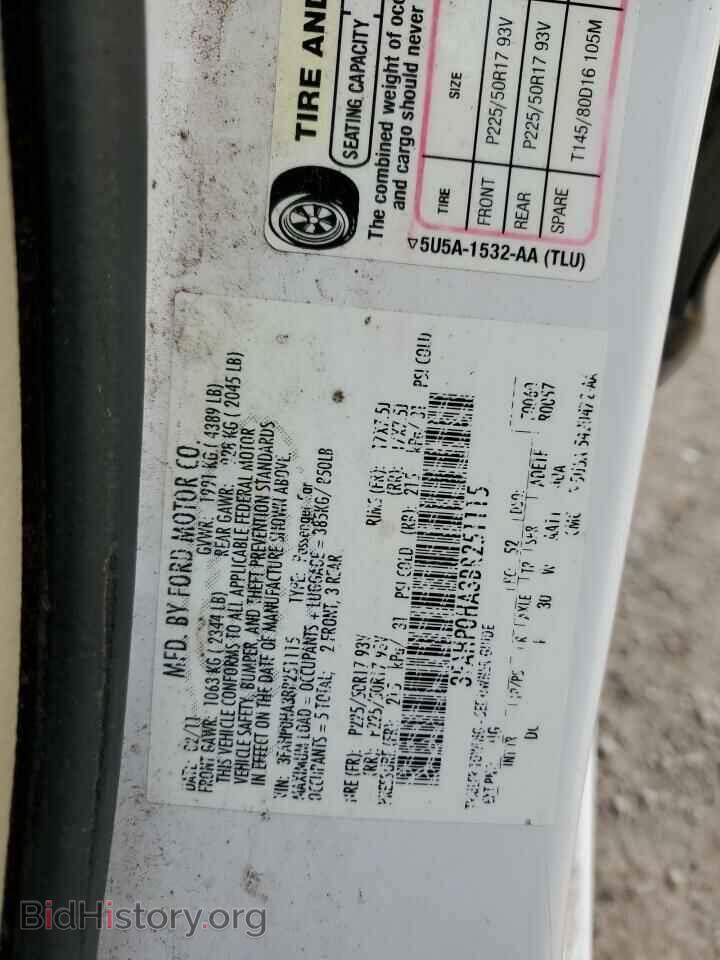 2011 FORD ALL Models - VIN: 3FAHP0HA3BR251115 - Фото 13