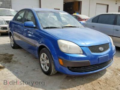 2007 Kia RIO BASE, синий — VIN KNADE123376248635, Copart