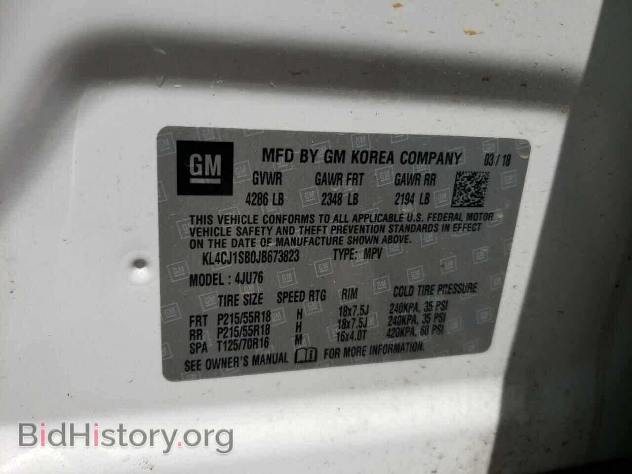 2018 BUICK ENCORE - VIN: KL4CJ1SB0JB673823 - Photo 10