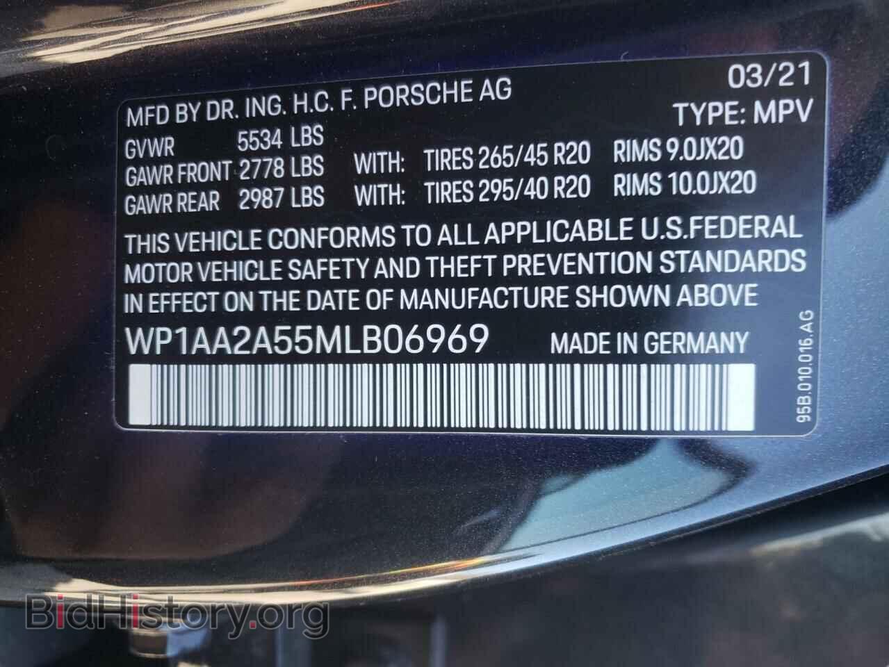 2021 PORSCHE MACAN - VIN: WP1AA2A55MLB06969 - Photo 13